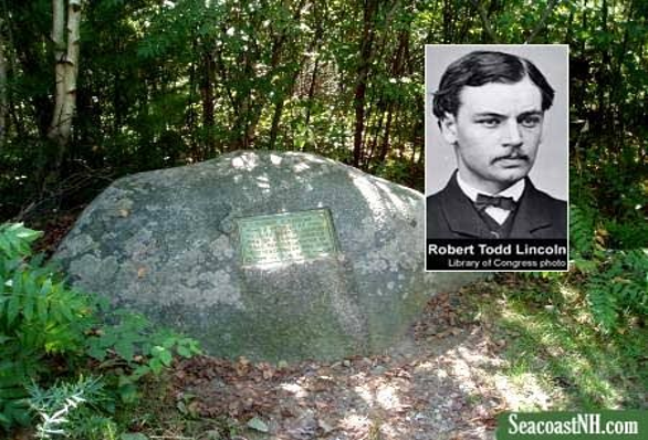 Rock with plaque